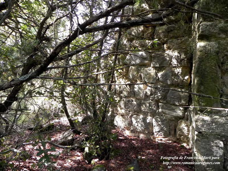 Ábside. Arranque junto a muro norte